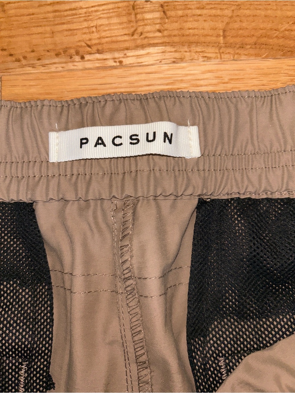 Pacsun Men's Khaki Cargo Jogger Pants Zip Away Pants Large - Picture 3 of 4